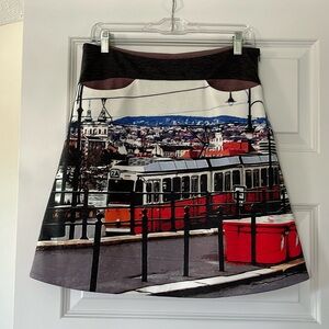 Adorable and one of a kind skirt by European brand Camou. Fits size medium.